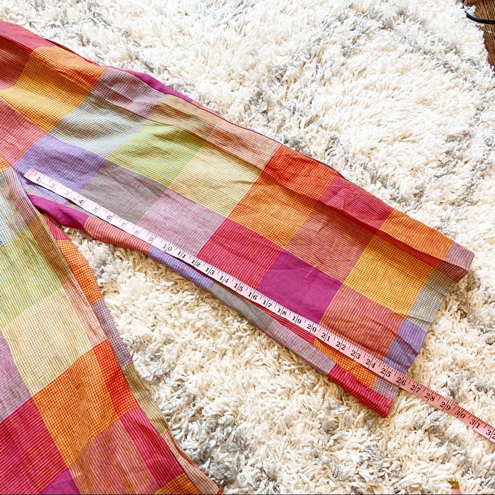 Anthropologie Multicolor Plaid Jumpsuit - Picture 14 of 15
